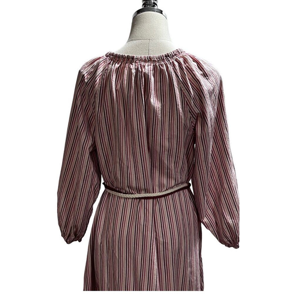 The GREAT Women's Derby Cotton Oversized Midi Dress‎ In Sunset Stripe sz 2 Med - Picture 9 of 16